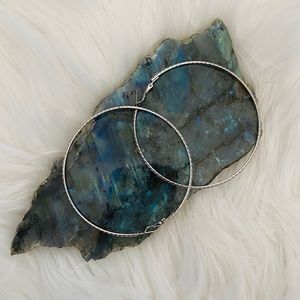 Textured hoop earrings!